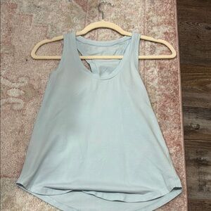Lululemon Athletica Blue Asymmetrical Sleeveless Tank Top